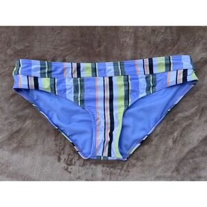 Prana Striped Bikini Bottom Swimsuit‎ Colorful Multicolor Womens XL